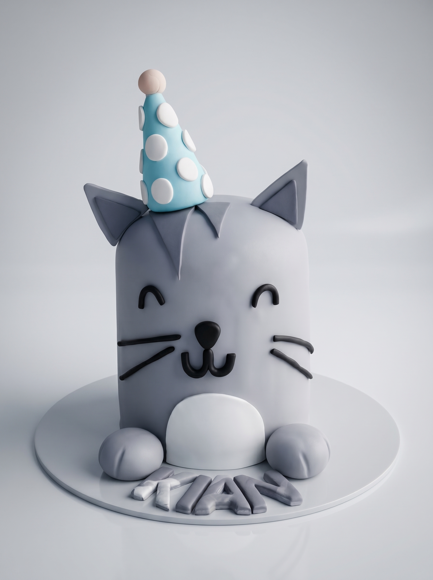 Twin birthday cakes with rainbow topper Toronto