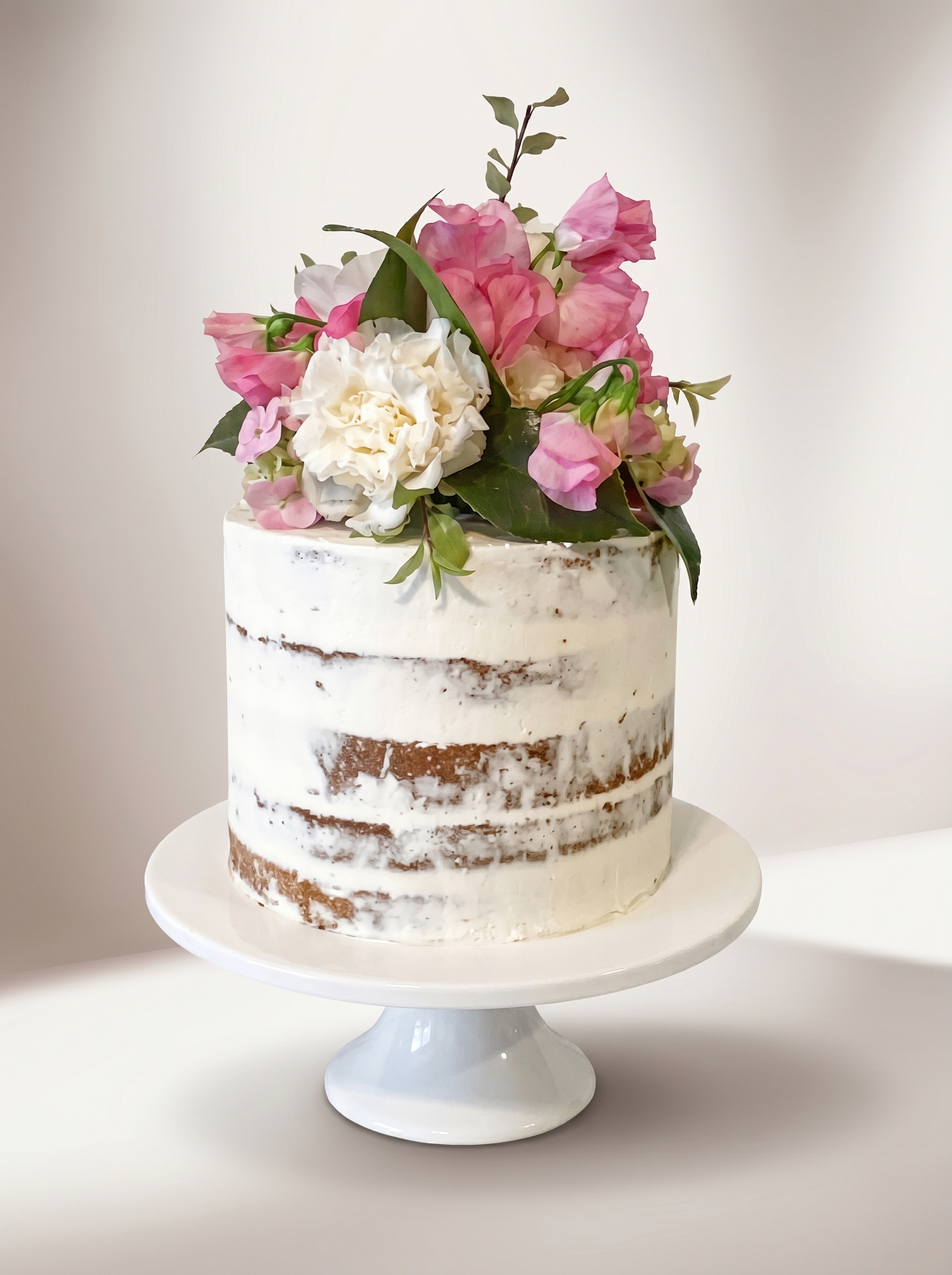 Purple and gold ruffle cake with crown topper Toronto